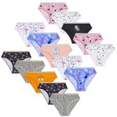 14C915: Older Girls 5 Pack Briefs (7-13 Years)